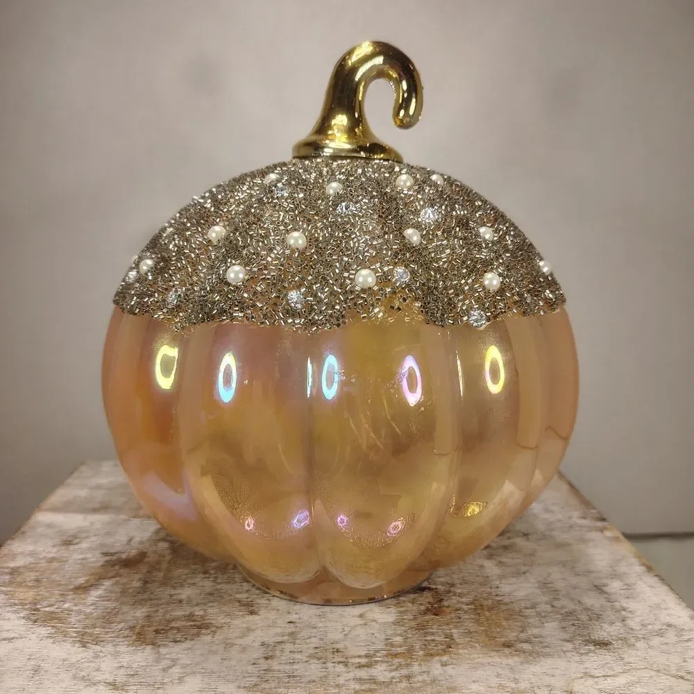 Gold and Silver Decorative Pumpkin